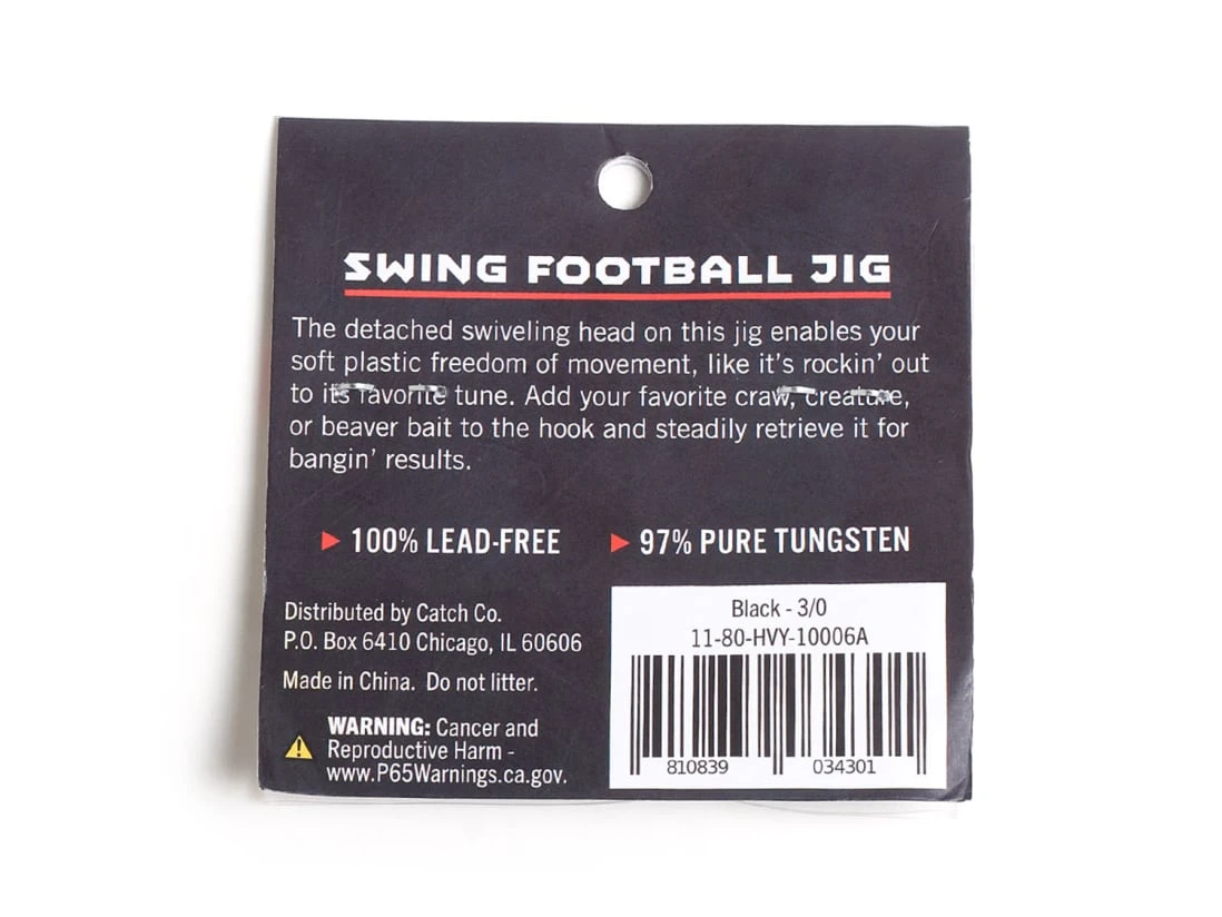 Heavy Metal Tungsten Swing Football Jig 5 Heavy Metal Tungsten Swing Football Jig - Image 3